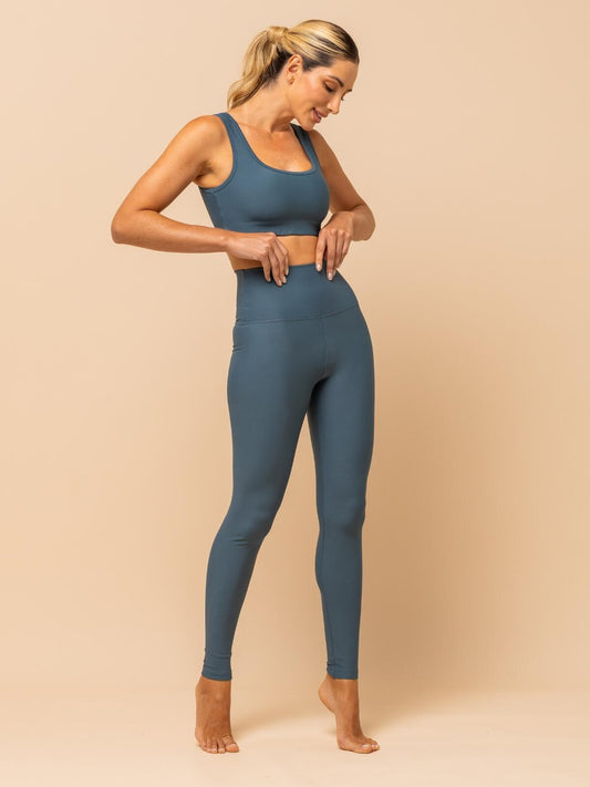 High-Waist Legging Teal – Compression & Comfort